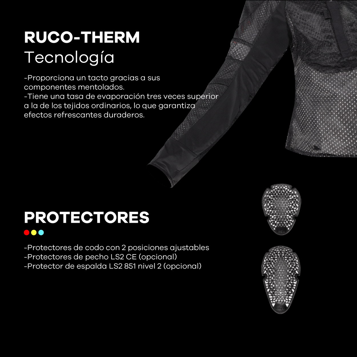 Campera Ls2 Garda Air Hombre Negra / Gris